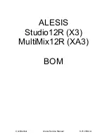 Preview for 20 page of Alesis MultiMix12R Service Manual