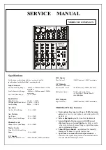 Предварительный просмотр 5 страницы Alesis MultiMix6FX Service Manual