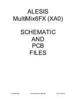 Preview for 12 page of Alesis MultiMix6FX Service Manual