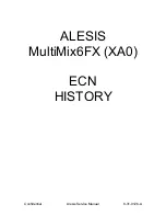 Preview for 20 page of Alesis MultiMix6FX Service Manual