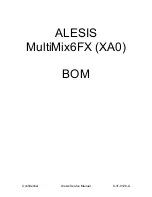 Preview for 21 page of Alesis MultiMix6FX Service Manual