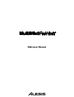 Alesis MultiMix8FireWire Reference Manual preview