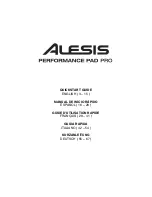 Alesis Performance Pad Pro Quick Start Manual preview