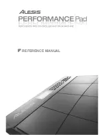 Alesis Performance Pad Reference Manual preview