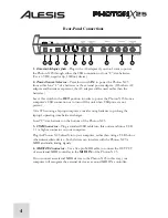 Preview for 6 page of Alesis PHOTON X 25 Quick Start Owner'S Manual