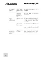 Preview for 20 page of Alesis PHOTON X 25 Quick Start Owner'S Manual