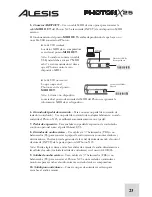 Preview for 25 page of Alesis PHOTON X 25 Quick Start Owner'S Manual