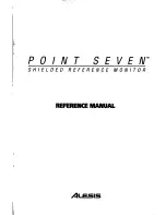 Preview for 1 page of Alesis Point Seven Reference Manual