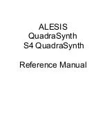 Alesis QuadraSynth Reference Manual preview