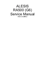 Предварительный просмотр 1 страницы Alesis RA500 Service Manual