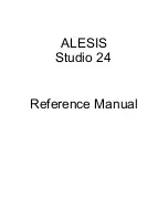 Alesis Studio 24 Reference Manual предпросмотр