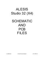 Preview for 6 page of Alesis Studio 32 Service Manual