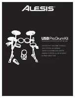 Alesis USB Pro Drum Kit Quickstart Assembly Manual preview