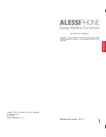 Предварительный просмотр 10 страницы Alessi ALESSIPHONE User Manual