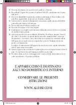 Preview for 7 page of Alessi Plisse MDL08 Manual