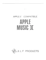 Preview for 1 page of Alf Products Apple Music II Owner'S Manual