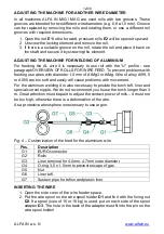 Preview for 12 page of Alfa IN aXe 250 mobil GAS Instruction Manual