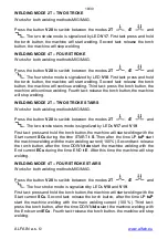 Preview for 18 page of Alfa IN aXe 250 mobil GAS Instruction Manual