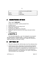 Preview for 6 page of Alfa IN CS 600W Instruction Manual