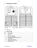 Preview for 8 page of Alfa IN PEGAS 160 E PFC Operating Manual