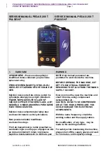 Alfa IN PEGAS 200 T PULSE HF Service Manual preview