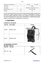 Preview for 7 page of Alfa IN PERUN 160 E Operating Manual