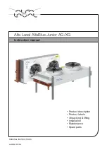 Alfa Laval AlfaBlue Junior AG 351 Instruction Manual предпросмотр