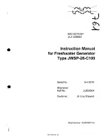 Предварительный просмотр 2 страницы Alfa Laval JWSP-26-C100 Instruction Manual