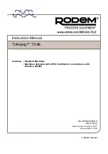 Alfa Laval Rodem Toftejorg TZ-66 Instruction Manual предпросмотр