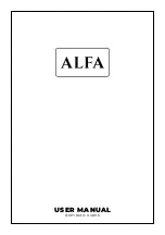 Alfa Network 4PIZZE User Manual предпросмотр