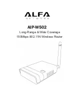 Preview for 1 page of Alfa Network AIP-W502 User Manual