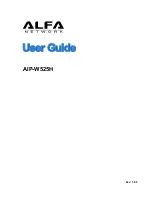 Alfa Network AIP-W525H User Manual preview