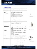 Preview for 2 page of Alfa Network AWAP02O-86H Specifications