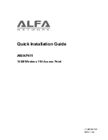 Alfa Network AWAP411 Quick Installation Manual preview