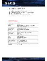 Preview for 2 page of Alfa Network AWAP608H Specifications