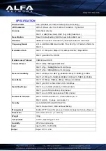 Preview for 2 page of Alfa Network AWAP803 Specifications