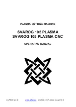 Предварительный просмотр 1 страницы Alfa Network SVAROG 105 PLASMA Operating Manual