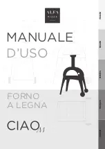 Preview for 1 page of Alfa Pizza FORNO A LEGNA CIAO M User Manual