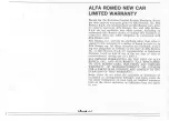 Preview for 4 page of Alfa Romeo 2000 Spider Veloce 1979 Owner'S Manual