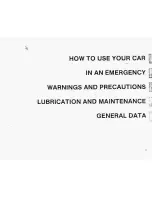 Preview for 7 page of Alfa Romeo 75 2.5 V6 Owner'S Manual