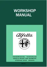 Предварительный просмотр 1 страницы Alfa Romeo Alfetta Workshop Manual