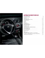 Предварительный просмотр 9 страницы Alfa Romeo MiTo 2016 Owner'S Handbook Manual