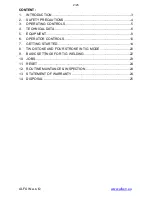 Preview for 2 page of Alfain PEGAS 320 AC/DC PULSE Operating Manual