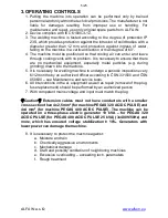 Preview for 5 page of Alfain PEGAS 320 AC/DC PULSE Operating Manual