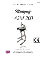 Alfamacchine munigraf A2M 200 Instruction Handbook Manual preview