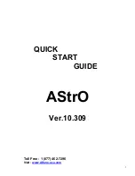 Alfano AStrO Quick Start Manual предпросмотр