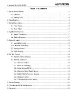 Preview for 4 page of ALFAtron ALF-21E-CODEC Manual