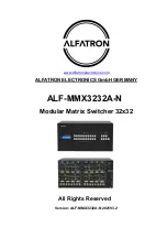 Предварительный просмотр 1 страницы ALFAtron ALF-MMX3232A-N Manual