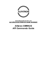 ALFAtron ALF-SMW42S Command Manual предпросмотр