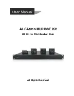 ALFAtron MUH88E User Manual preview